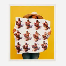 Xaviera Simmons, Untitled (Yellow) #2, 2014, archival inkjet print