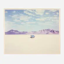 Chrysler Newport, Bonneville Salt Flats by Richard Misrach, vintage C-print mounted to matboard, sold Jul 2024