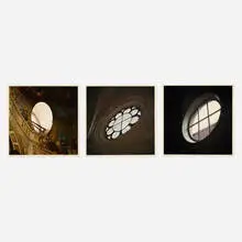 Soissens; Tilburg; Wein (three works from the Ten Windows portfolio) by Jan Dibbets, 1997, C-print, sold Jul 2024
