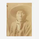 Crow by Edward S. Curtis, c. 1909, vintage gelatin silver printing-out-paper print, sold Jul 2024