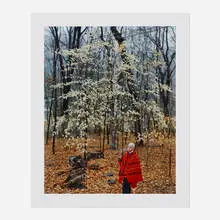 Doug DuBois, My Mother in the Backyard, Oldwick, NJ, 2000, pigment print