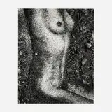 Vik Muniz, Torso, after Frantisek Drtikol (from the Pictures of Soil series), 1997, gelatin silver print mounted to board