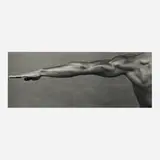 Derrick Cross by Robert Mapplethorpe, 1982, vintage gelatin silver print mounted to board, sold Jul 2024