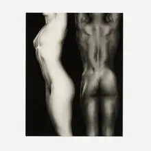 Robert Mapplethorpe, Ken and Lydia, 1985, gelatin silver print mounted to board