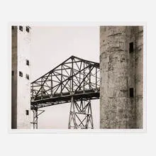 Dave Jordano, Skyway Bridge and Silos I, Chicago, 2001, archival carbon pigment print