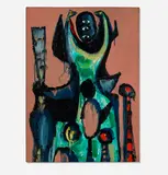 Avis by Emerson Woelffer, 1948, oil and acrylic on canvas, sold Jun 2024