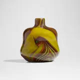 Decorated cabinet vase by Tiffany Studios, c. 1926-29, hand-blown Favrile glass, sold Jul 2025