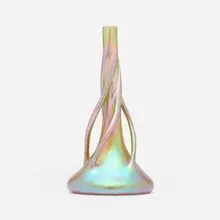 Silberiris vase by Loetz, c. 1900, hand-blown glass, sold Jul 2025