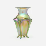 Silberiris vase by Loetz, c. 1900, hand-blown glass, sold Jul 2025