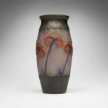 Joseph Gabriel Rousseau, Papyrus vase, c. 1924, pâte de verre