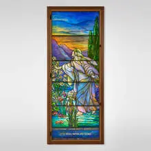 Tiffany Studios, R.A. Long Family memorial window, c. 1929, leaded glass