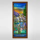 R.A. Long Family memorial window by Tiffany Studios, c. 1929, leaded glass, sold Jul 2025