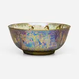 Fairyland Lustre Poplar Tree imperial bowl by Daisy Makeig-Jones for Wedgwood, c. 1925, glazed and gilt porcelain, sold Jul 2025