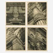 Esteban Chavez, Federalist Facade; Cornered Cartouche; Vaulted Column; Cornice, 6th Ave, 1997, photolithograph