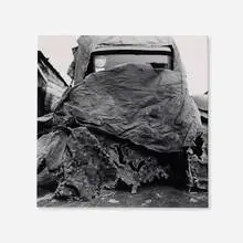 Robert Rauschenberg, Car with Tarpaulin (from the Photographs/A Portfolio of Twelve Works), gelatin silver print