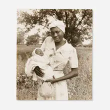 Andre de Dienes, Untitled (Mother and Child, Mississippi), c. 1950, gelatin silver print