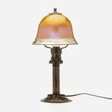 Roycroft and Steuben, Table lamp, model 914