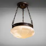 Victor Toothaker for Roycroft, Ceiling lamp from the Grove Park Inn, Asheville