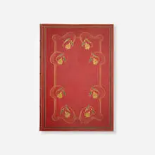 Henry David Thoreau, Friendship, 1903, full leather-bound book with gilding, Japan vellum, silk