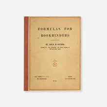 Louis H. Kinder, Formulas for Bookbinders, 1905, bound book, Imperial Japan vellum