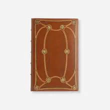 Elbert Hubbard, The Man of Sorrows, 1905, full leather-bound book with gilding, Imperial Japan vellum