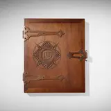 An Appreciation of Thomas W. Lawson with Roycroft presentation box by Citizens of Albert Lea, 1905, full leather-bound book, suede, monotype, watercolor, and ink on paper, hand-carved walnut, metal, sold Aug 2023