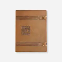 Elbert Hubbard, The Book of Business, 1913, full leather-bound book with gilding, Japan vellum, silk