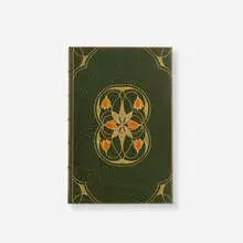 Robert Louis Stevenson, A Lodging for the Night, 1902, full leather-bound book with gilding, Japan vellum, silk