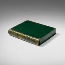 Robert Browning, The Last Ride, 1900, full leather-bound book with gilding, Classic vellum, silk