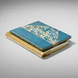 Roycroft, Books, set of two, paper and suede-bound book, 3/4 levant-bound book, vellum, Roycroft paper