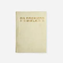 Alice Hubbard, An American Bible, 1912, full vellum-bound book with gilding, Strathmore Japan paper, Japan vellum