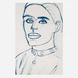 Alex Katz, Kate, 2006, cyanotype