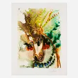 Bucéphale (from Les Chevaux de Dali portfolio) by Salvador Dalí, 1983, lithograph in colors, sold Dec 2023