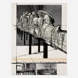 Christo, Aegina Temple, 1988, screenprint in colors with collage