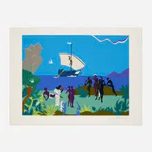 Siren's Song by Romare Bearden, 1979, screenprint in colors, sold Dec 2023