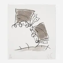 Notebook Torn in Half by Claes Oldenburg, 1997, lithograph on St. Armand Special Etching, sold Dec 2023