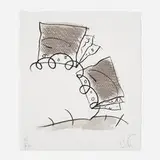 Claes Oldenburg, Notebook Torn in Half, 1997, lithograph on St. Armand Special Etching