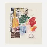 Robert Rauschenberg, Untitled (ROCI Announcement), 1984, offset lithograph in colors
