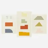 Robert Mangold, Multiple Panel Paintings: A Book of Silk Screen Prints, 1973-1976, screenprint in colors on Fabriano