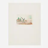 Claes Oldenburg, Pick Axe (Spitzhacke) Superimposed on a Drawing of the Site by E.L. Grimm