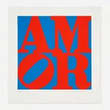Robert Indiana, Amor, 1994, aquatint in colors on BFK Rives