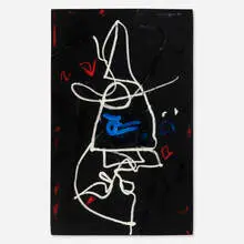 Emerson Woelffer, Untitled, 1989, acrylic and oil stick on canvas