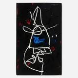 Untitled by Emerson Woelffer, 1989, acrylic and oil stick on canvas, sold Oct 2023