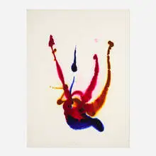 Untitled by Bill Alpert, ink and acrylic on paper laid to board, sold Oct 2023