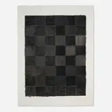 McArthur Binion, Sawyer: Suite: XIX, laser print collage, staonal crayon and graphite on paper