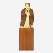 Frank Gallo, The Valedictorian, 1966, lacquered resin, walnut