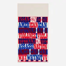 american sampler by Corita Kent, 1969, screenprint in colors, sold Oct 2023
