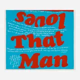 that man loves by Corita Kent, 1967, screenprint in colors, sold Oct 2023