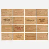 Jenny Holzer, Truisms (sixteen postcards), screenprint on wood