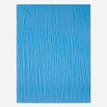 Michael Staniak, IMG_948 (Internet Blue), 2014, casting compound and acrylic on board, steel frame